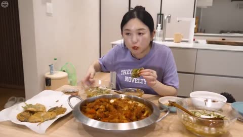 mukbang korean food #128