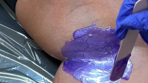 Experience Smooth Underarm Waxing with Hypnotic Purple Seduction Hard Wax | Aisha Aesthetician