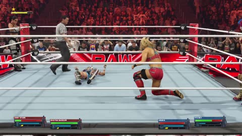 Raw Womens Tag Match Shayna Baszler and Zoey Stark VS Iyo Sky and Asuka WWE 2K24