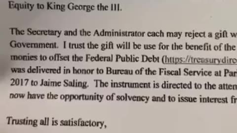 National Debt Has Been Paid!The U.S.Corporation Has Been Dissolved~Allek Debts Foreclosed And Nesara And Gesara Is Being Implemented~Here Is The Paperwork !