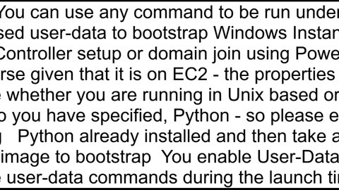 Issue in running userdata script AWS EC2