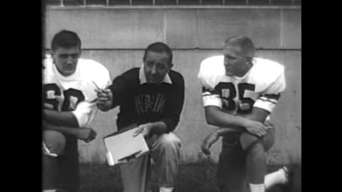 1962 - Coach Tommy Mont and His DePauw Football Players