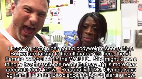 Ms Olympia advises me how much Protein To build Muscle