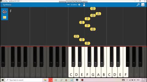 Easy keyboard playing - london bridge is falling down nursery rhymes