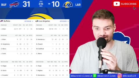 Rams vs Bills REACTION