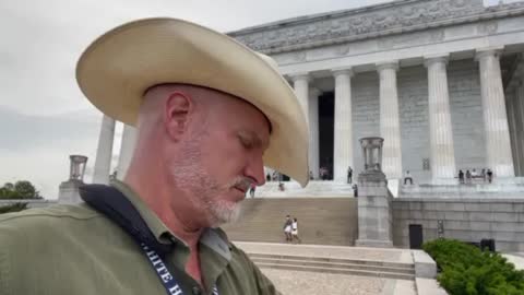 What is going on at the Lincoln Memorial in Washington DC