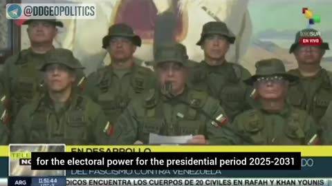 Venezuelan Military Express "Absolute Loyalty and Unconditional Support" to Nicolás Maduro