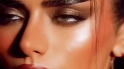 Soft bronze makeup for special occasions