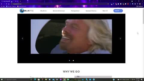 Virgin Galactic Touching Video