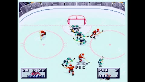 NHL95 (Sega Genesis) Philadelphia vs All Stars E. Part2