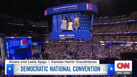 Kerry Washington and Kamala Harris' grandnieces teach the DNC how to pronounce Harris' name