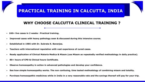 Calcutta Clinical Training 2024