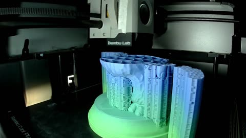 RAINBOW GIZMO 3D PRINT TIMELAPSE Made with Clipchamp