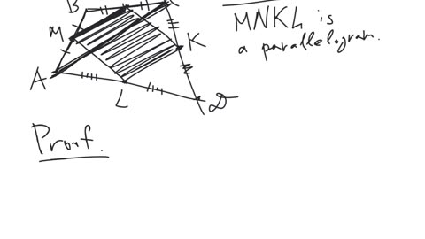 Parallelogram formed by midpoints of sides of a quadrilateral | plane geometry | intermediate level