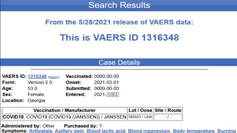 VAERS reports are being deleted