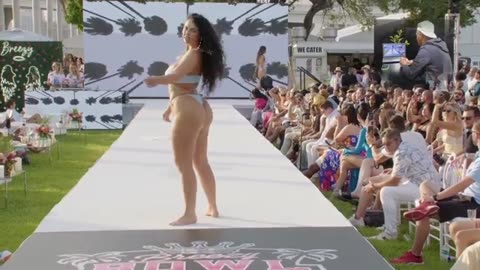 Sofia Wicky In Slow Motion | Breezy Bowl Swim Week 2024 | Fashion Show