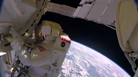 Astronauts accidentally lose a shield in space