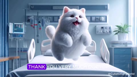 Kind Doctor ⎮ Cute Cat 🦠🧑‍⚕️🐱 #cat #aicats #catvideos2024