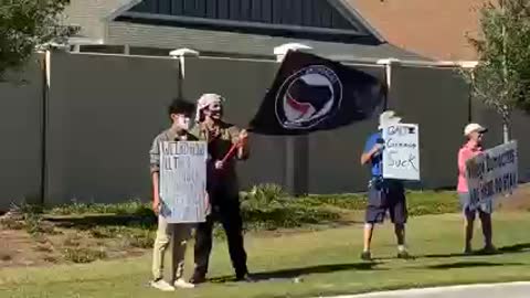 Huge ANTIFA protest at the Matt Gaetz and MTG rally