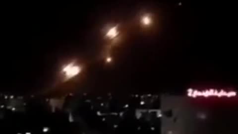 Israeli "Iron Dome" in action, intercepting the rockets right after the launches from Gaza