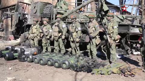 Russian airborne troops seized a large number of foreign weapons in the Kiev region