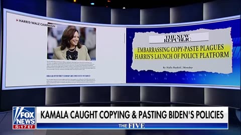 Judge Jeanine Kamala just got caught copying and pasting Biden's policies