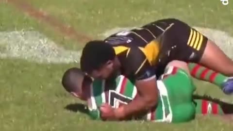 Sydney tradie Semisi Kioa's epic tackle in NSW Cup