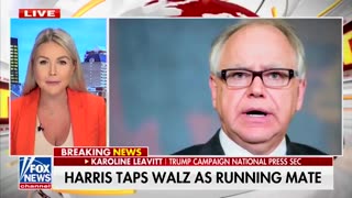 Trump's press secretary just destroyed Tim Walz in 60 seconds. Wow.