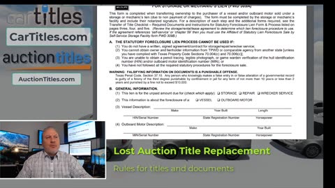 Lost Your Vehicle Title from an Auction? Here's How to Get a Replacement