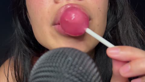 ASMR LICKING LOLLIPOP JUICY MOUTH SOUNDS