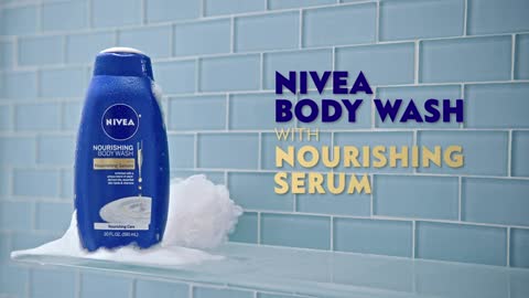 NIVEA Nourishing Care Body Wash with Nourishing Serum, 20 Fl Oz