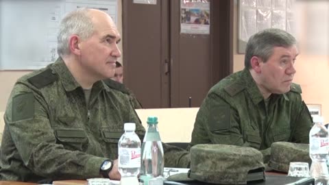 The General Staff of Armed Forces of RF inspects advanced command grouping of troops in Zaporozhye