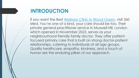 Best Wellness Clinic in Wood Green