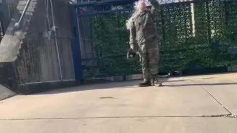 Air Force SM sets himself on fire in protest