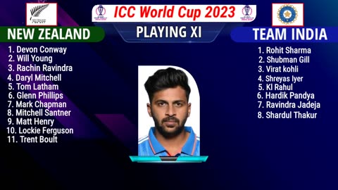 India vs New Zealand in World Cup cricket