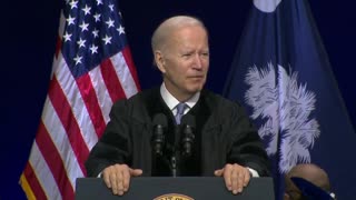 Biden Turns Commencement Address Into Racist Diatribe in Seconds