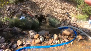 Gold dredging Blackhawk Colorado clear creek day 2