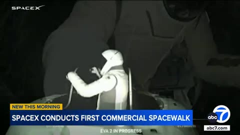 History in space: 1st private spacewalk high above Earth