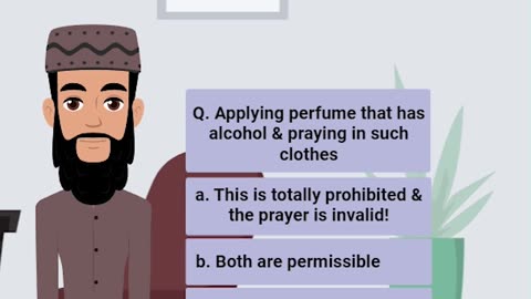 Q. Applying perfume that has alcohol & praying in such clothes #Quran #muslim #islam