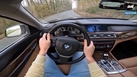 BMW 7 series 760 li 6.0 T V12 544 HP 750 nm 0-250 kmh speed test!