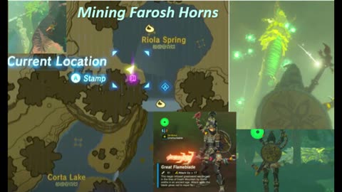 Zelda BOTW: Dragon (Farosh) horn mining