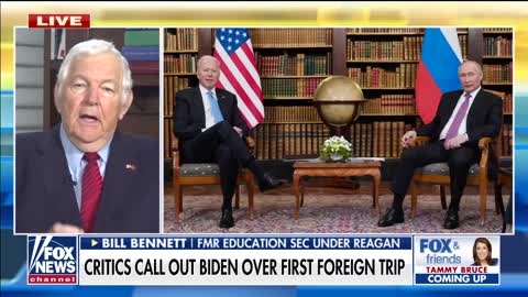 Bill Bennett on criticism over Biden's first trip abroad