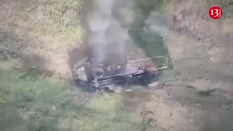 Ukrainian army ambushed another Russian military convoy in Kharkiv - Video footage