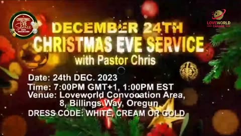 Christmas Eve Service with Pastor Chris - Sunday December 24h - 2023