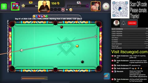 2024 CUE CALL CHALLENGE! Starting from 0 with BASIC CUE ONLY! no upgrades! From JANUARY 1st 10am PST