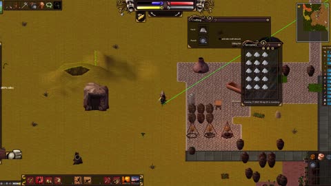 Salem The Game crafting mmo making a pickaxe and mining for ore