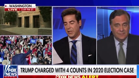 Jesse Watters reading through the newest Trump indictment LIVE is pure gold