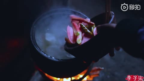 Stewed duck soup with radish