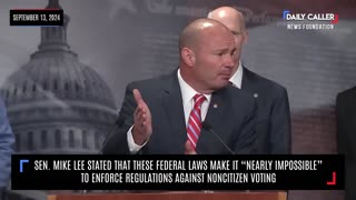 WATCH: Sen. Mike Lee Advocates for the SAVE Act During Press Briefing