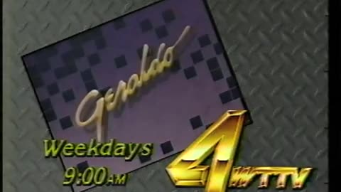 August 15, 1988 - WTTV 'Geraldo' Promo